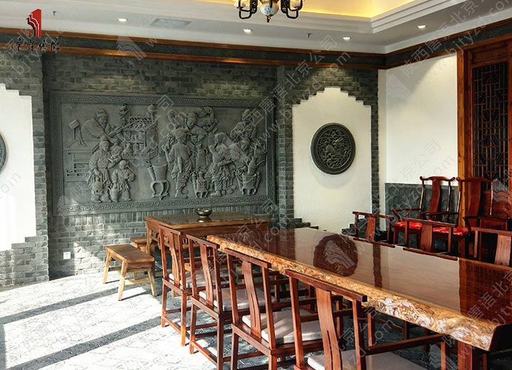 唐语砖雕餐厅装饰
